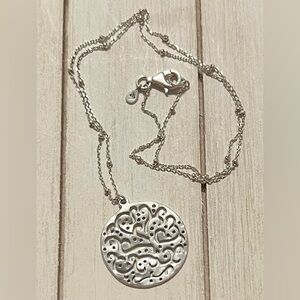 Silpada 925 Sterling Silver Filigree 'Cut Above' Necklace. N2328